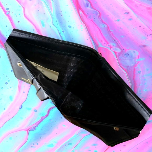 Kate Spade Polka Dot & Stripe Compact Wallet Ret.$119 GUC - Picture 6 of 8